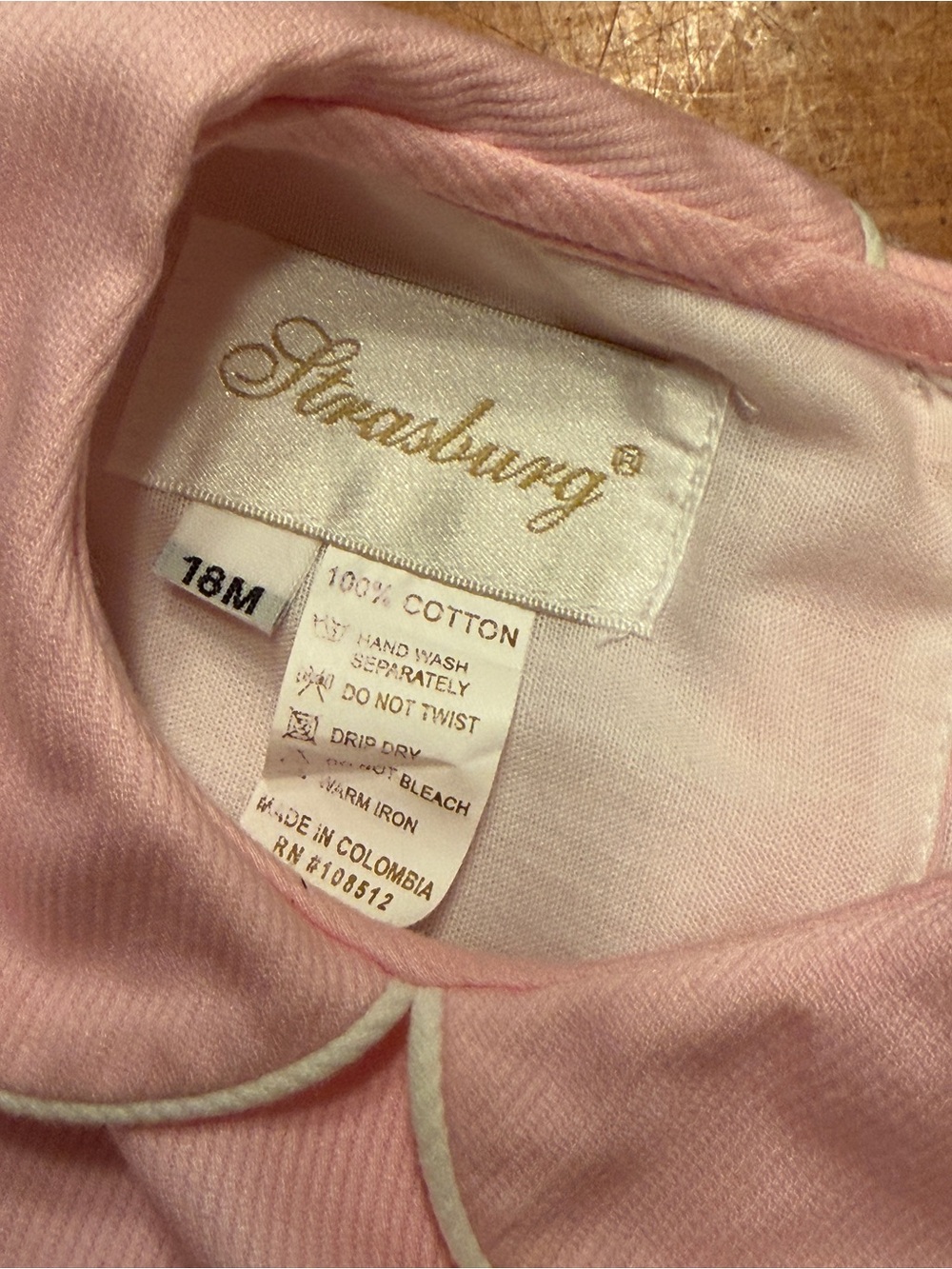 Strasburg Pink Girls Casual Dress